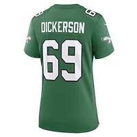 Women's Nike Landon Dickerson Kelly Green Philadelphia Eagles Alternate Game Jersey