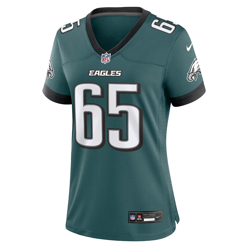 Maillot de match Nike Lane Johnson vert nuit pour femme, Philadelphia Eagles