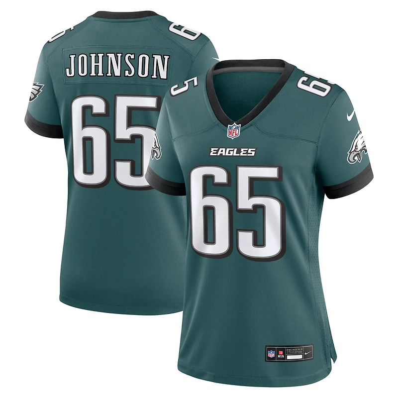 Women's Nike Lane Johnson Midnight Green Philadelphia Eagles Team Game Jersey