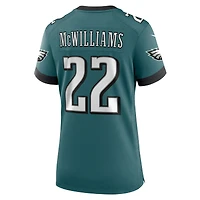 Maillot Nike Mac McWilliams pour femme, vert nuit, équipe des Philadelphia Eagles