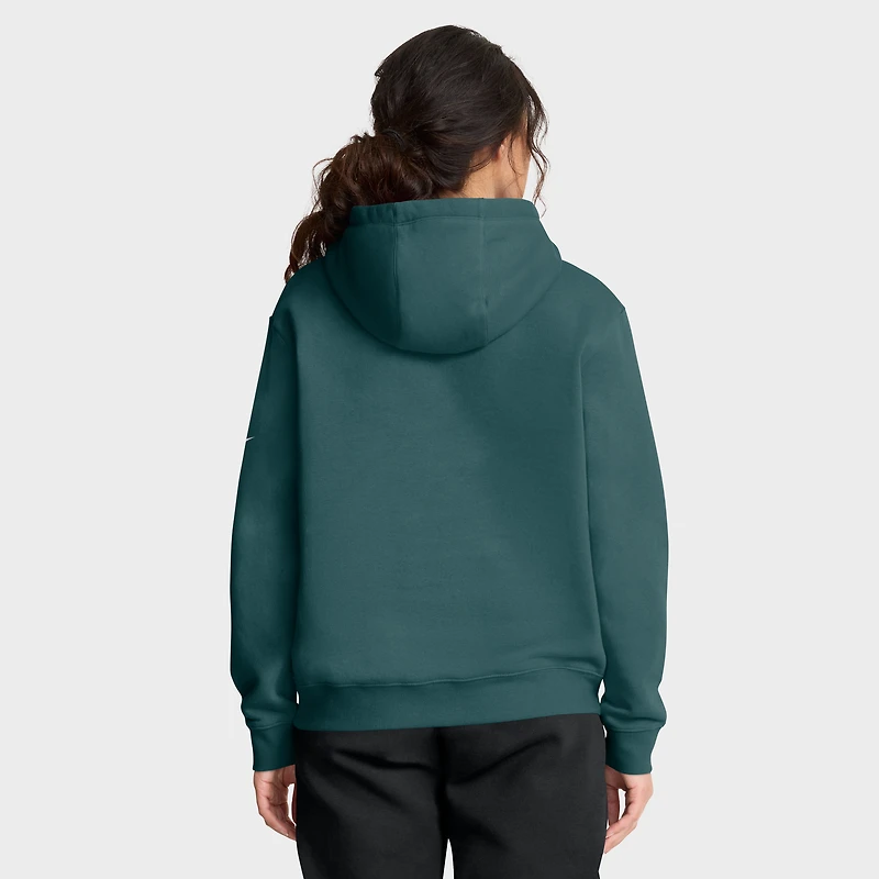 Sweat à capuche Nike vert nuit avec logo du club des Philadelphia Eagles pour femme