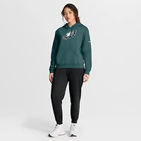 Sweat à capuche Nike vert nuit avec logo du club des Philadelphia Eagles pour femme