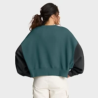 Sweat-shirt oversize à blocs de couleurs Nike vert nuit pour femme des Philadelphia Eagles