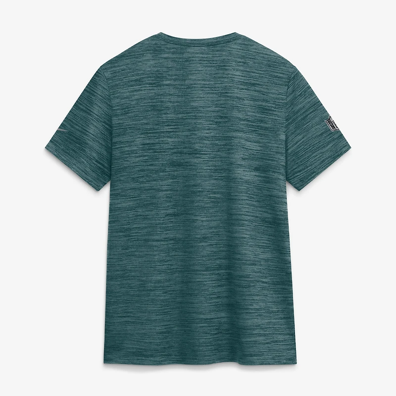 T-shirt Nike Dri-FIT vert nuit pour femme, Philadelphia Eagles, Sideline Velocity
