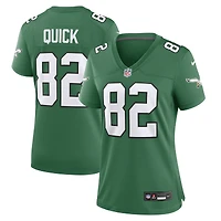 Maillot de match alternatif des Eagles Philadelphie Nike Mike Quick Kelly vert pour femme