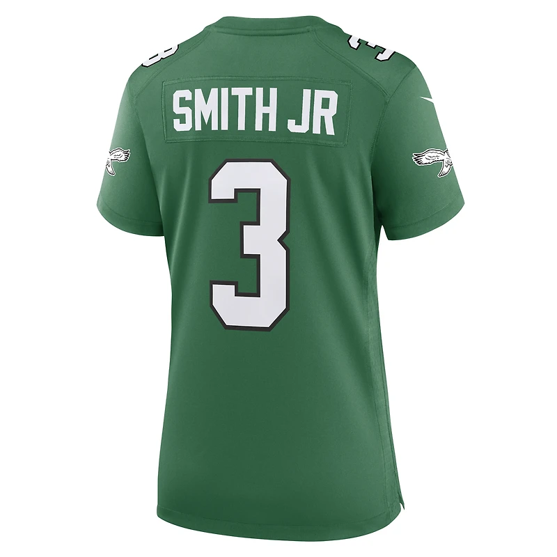 Maillot de match alternatif Nike Nolan Smith Kelly Green des Philadelphia Eagles pour femme