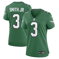 Maillot de match alternatif Nike Nolan Smith Kelly Green des Philadelphia Eagles pour femme