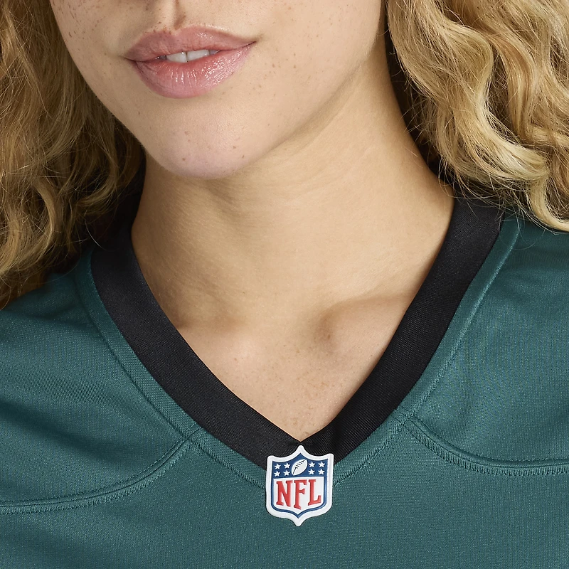 Women's Nike Number 1 Bride Midnight Green Philadelphia Eagles Game Jersey