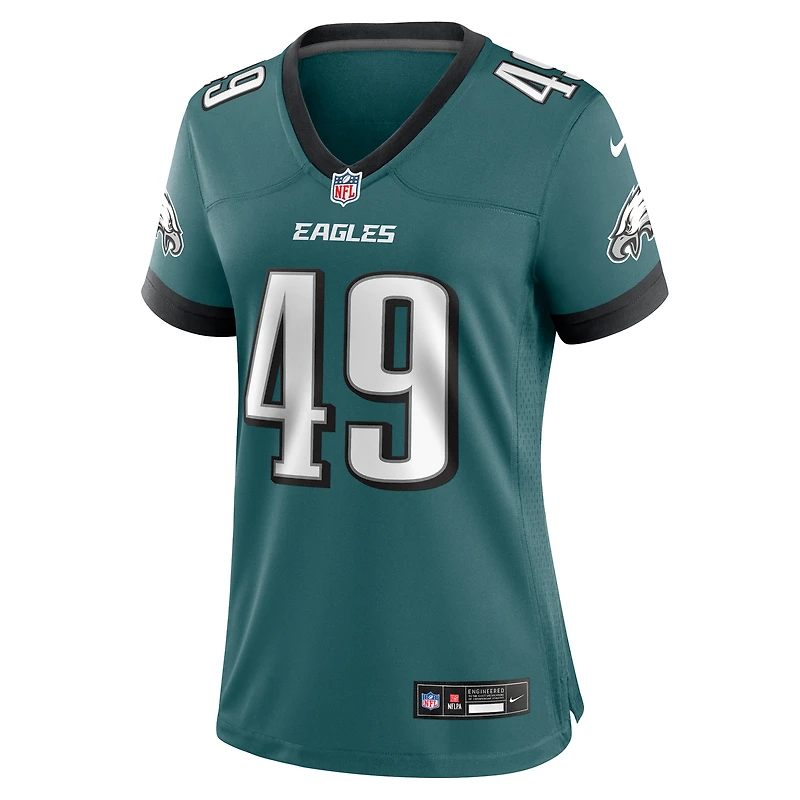 Maillot de match Nike Rick Lovato Midnight Green Philadelphia Eagles pour femme