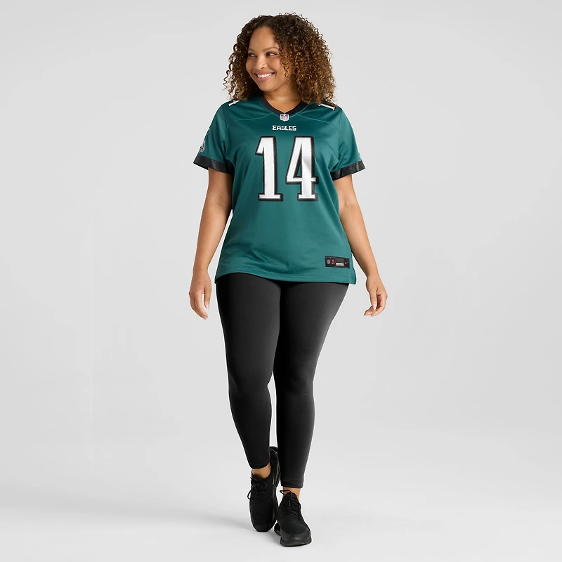 Maillot Nike Sam Howell pour femme, vert nuit, équipe des Philadelphia Eagles
