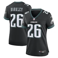 Women's Nike Saquon Barkley  Black Philadelphia Eagles Alternate Game Jersey
