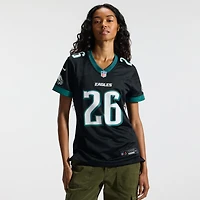 Maillot alternatif noir Nike Saquon Barkley pour femme, Philadelphia Eagles