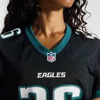 Maillot alternatif noir Nike Saquon Barkley pour femme, Philadelphia Eagles