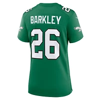 Women's Nike Saquon Barkley  Kelly Green Philadelphia Eagles Alternate Game Jersey