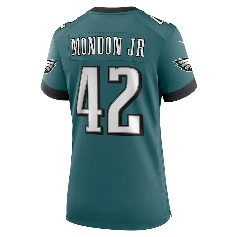 Women's Nike Smael Mondon Jr. Midnight Green Philadelphia Eagles Team Game Jersey