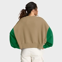 Sweat-shirt surdimensionné Nike Tan Philadelphia Eagles Rewind pour femme