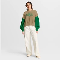 Sweat-shirt surdimensionné Nike Tan Philadelphia Eagles Rewind pour femme