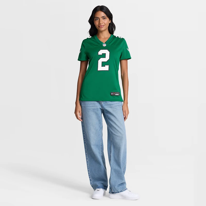 Women's Nike Tariq Woolen  Kelly Green Philadelphia Eagles Alternate Game Jersey