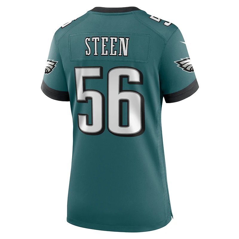 Women's Nike Tyler Steen Midnight Green Philadelphia Eagles Team Game Jersey