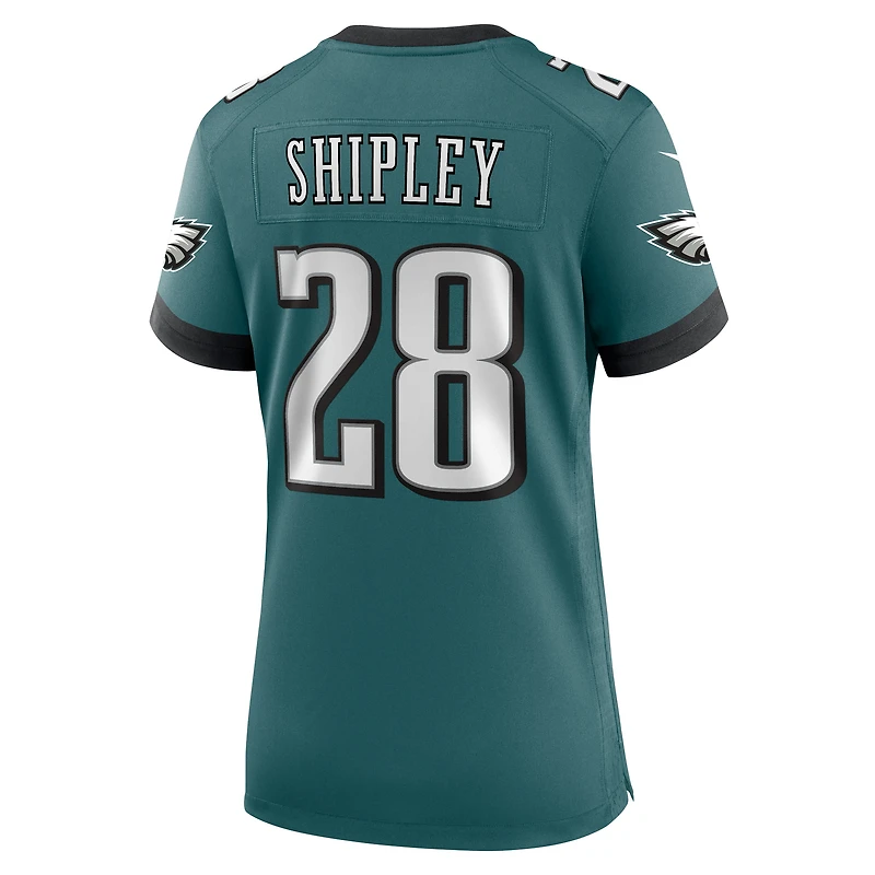 Women's Nike Will Shipley Midnight Green Philadelphia Eagles Team Game Jersey