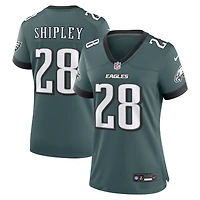 Women's Nike Will Shipley  Midnight Green Philadelphia Eagles Team Game Jersey