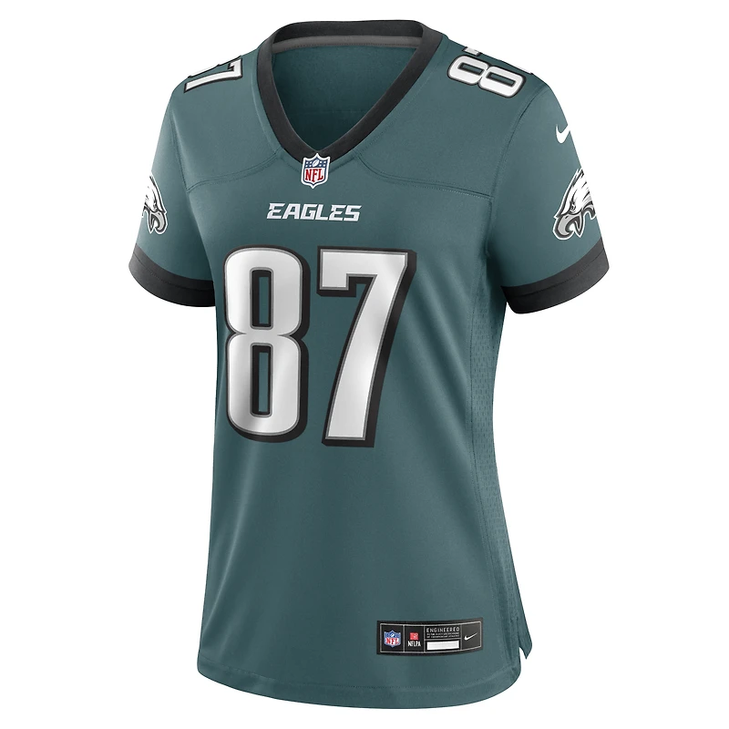 Maillot Nike Xavier Gipson pour femme, vert nuit, Philadelphia Eagles Team Game