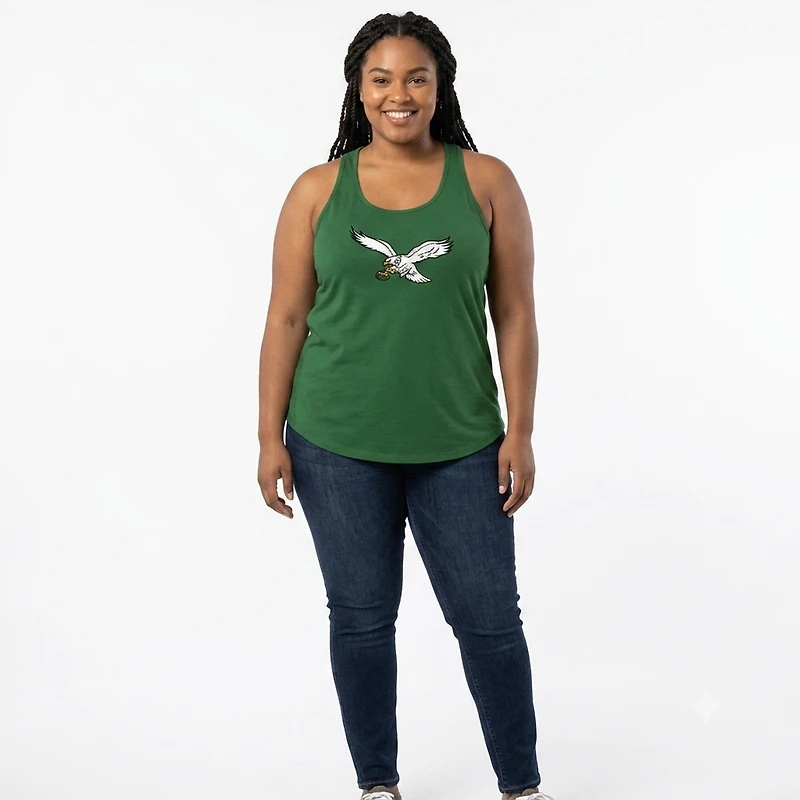 Women's Profile  Kelly Green Philadelphia Eagles Plus Basic Tank Top