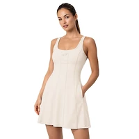 Women's Starter  Cream Philadelphia Eagles Pastels Dress