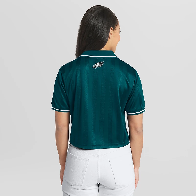 Polo court en jersey vert nuit Philadelphia Eagles de la marque Women's WEAR by Erin Andrews