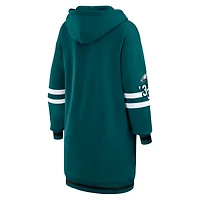 Robe à capuche vert nuit des Philadelphia Eagles pour femme par Erin Andrews