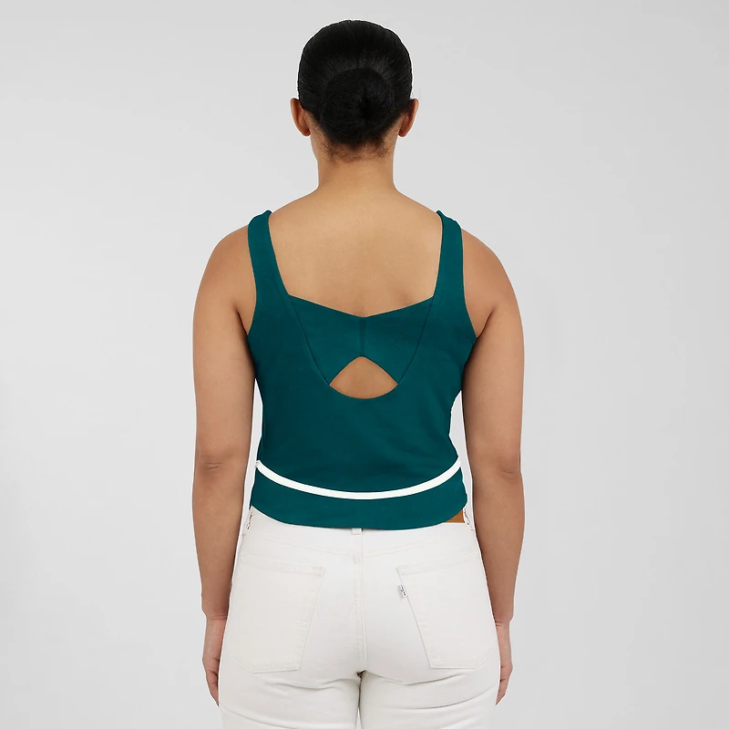 Débardeur à col carré vert nuit Philadelphia Eagles pour femme WEAR by Erin Andrews