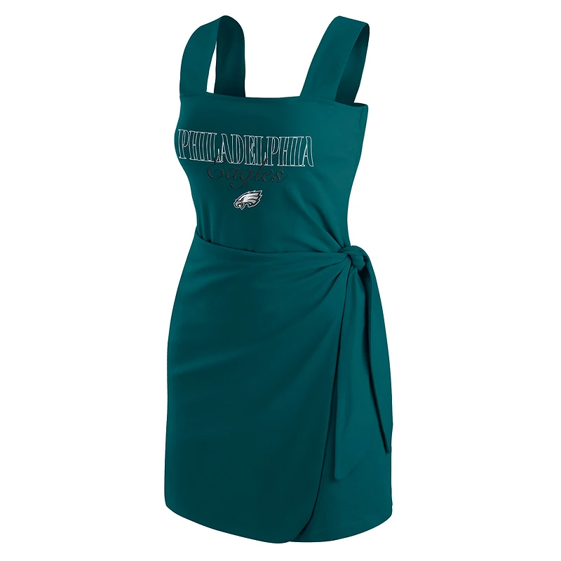Women's WEAR by Erin Andrews  Midnight Green Philadelphia Eagles Wrap Dress
