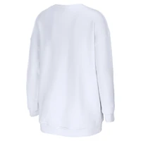 Sweat-shirt oversize blanc Philadelphia Eagles pour femme de la marque WEAR by Erin Andrews