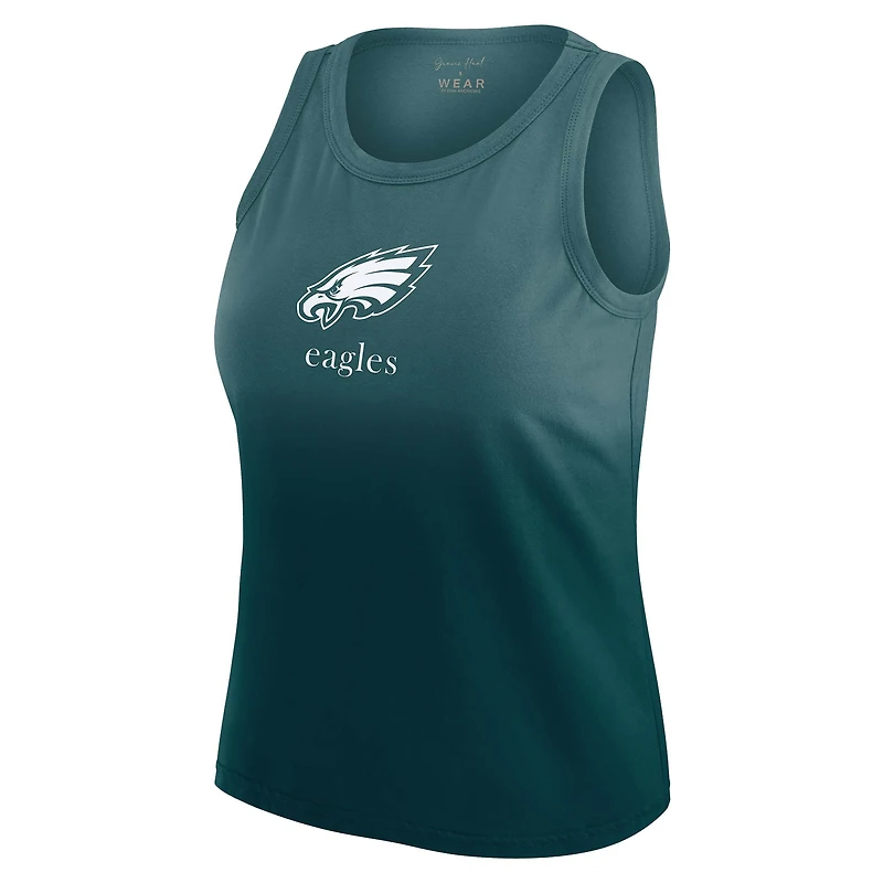 Débardeur vert ombré Philadelphia Eagles WEAR by Erin Andrews x Gracie Hunt pour femme