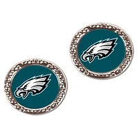 Boucles d'oreilles à tige ronde WinCraft Philadelphia Eagles pour femme
