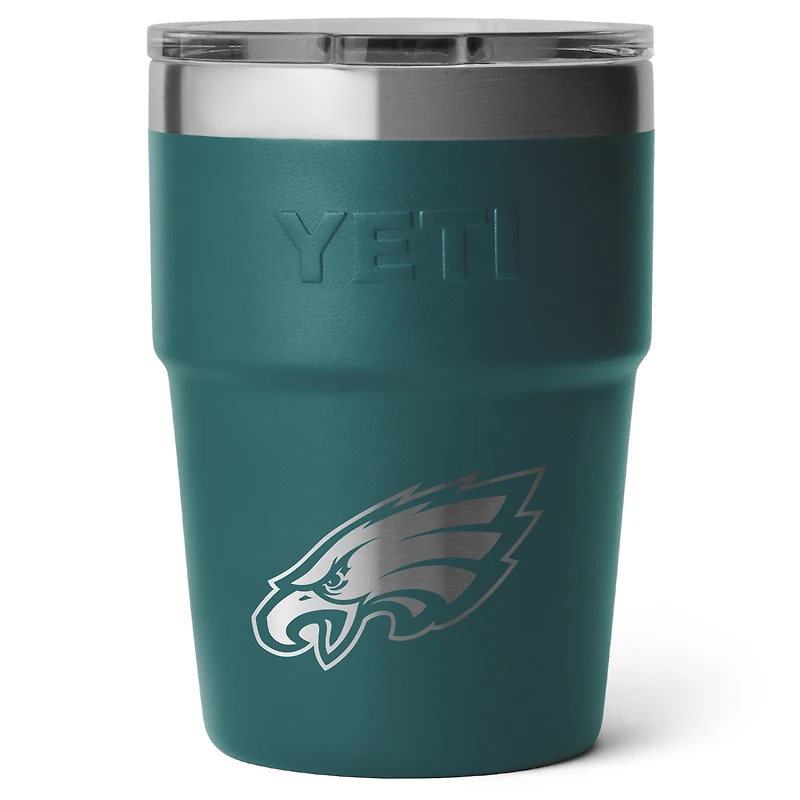 Gobelet empilable Rambler YETI Philadelphia Eagles 473 ml avec couvercle Magslider