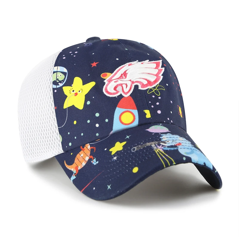 Casquette de camionneur ajustable Space Dino des Eagles de Philadelphie de la marine Youth '47