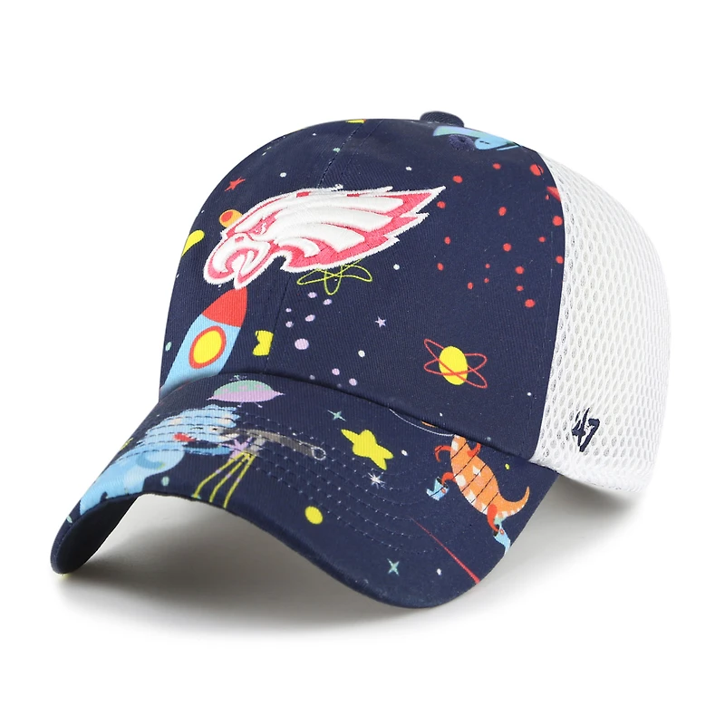 Casquette de camionneur ajustable Space Dino des Eagles de Philadelphie de la marine Youth '47