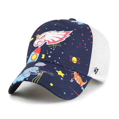Casquette de camionneur ajustable Space Dino des Eagles de Philadelphie de la marine Youth '47
