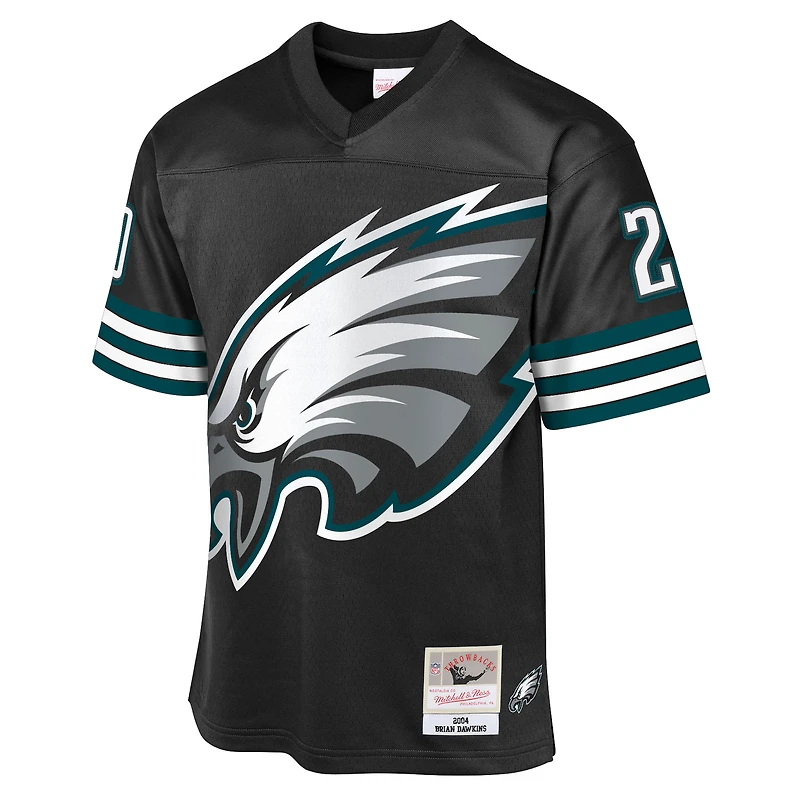 Youth Mitchell & Ness Brian Dawkins Black Philadelphia Eagles 2004 Throwback Fashion Jersey