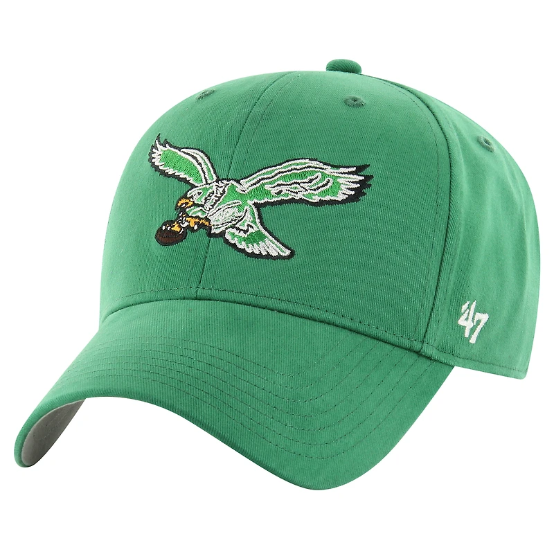 Casquette ajustable MVP des Philadelphia Eagles '47 Kelly Green pour jeunes