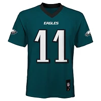 Maillot de joueur réplique vert nuit A.J. Brown des Philadelphia Eagles pour jeunes