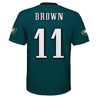 Maillot de joueur réplique vert nuit A.J. Brown des Philadelphia Eagles pour jeunes
