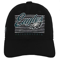 Youth Black Philadelphia Eagles Retro Wooly Adjustable Hat