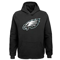 Sweat à capuche noir avec logo de l'équipe des Eagles Philadelphie pour jeunes