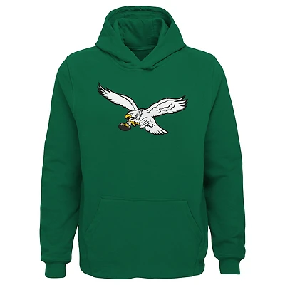 Sweat à capuche rétro Kelly Green Philadelphia Eagles pour jeunes