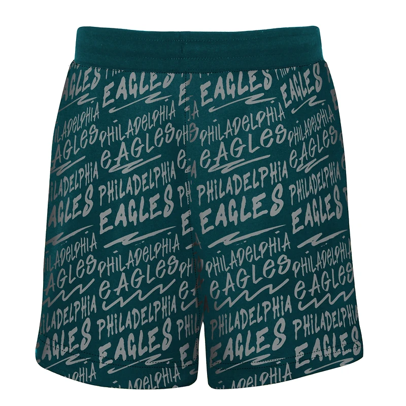 Youth Midnight Green Philadelphia Eagles Super French Terry Shorts