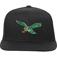 Youth Mitchell & Ness Black Philadelphia Eagles Gridiron Classics Ground Snapback Hat