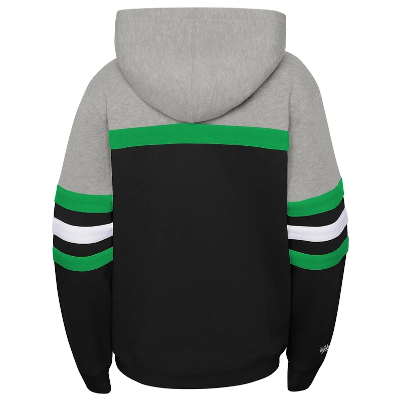 Youth Mitchell & Ness  Black Philadelphia Eagles Throwback Head Coach Pullover Hoodie