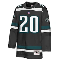 Maillot de hockey noir pour jeunes Mitchell & Ness Brian Dawkins des Eagles Philadelphie